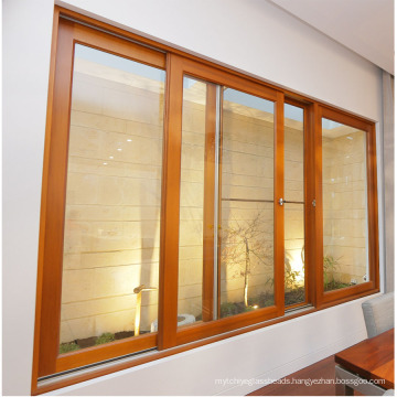 tempered glass powder coating sliding window